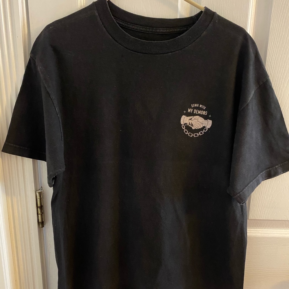 Black short sleeve TSHIRT from SKETCHY TANK
